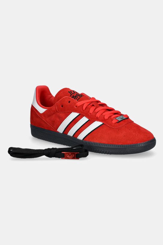 adidas Originals suede sneakers 100 Thieves Palos Hills JI4306 red