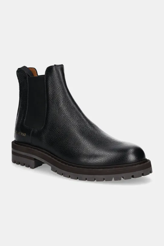 Common Projects ghete chelsea de piele Chelsea Workboot in Leather casual negru 2447.7547