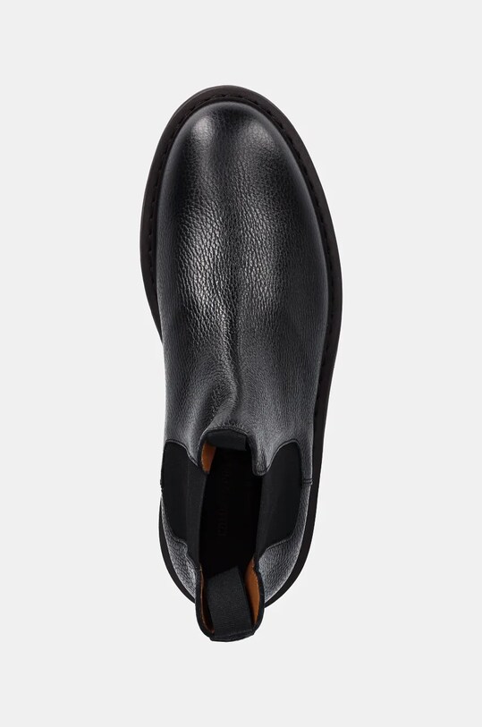 Kožené kotníkové boty Common Projects Chelsea Workboot in Leather černá 2447.7547