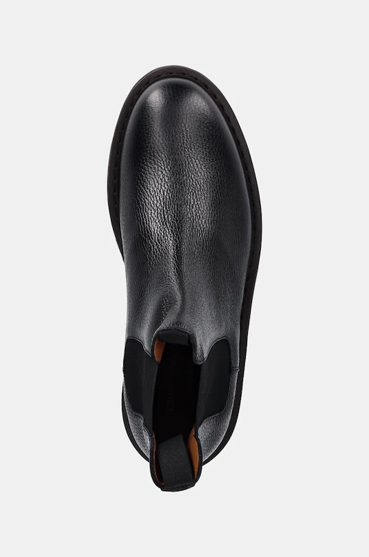 Common Projects ghete chelsea de piele Chelsea Workboot in Leather negru 2447.7547