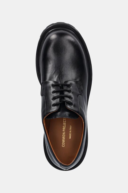Common Projects półbuty skórzane Chunky Derby czarny 2451.7547