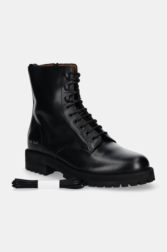 Kožené trapery Common Projects Combat 2453.7547 černá