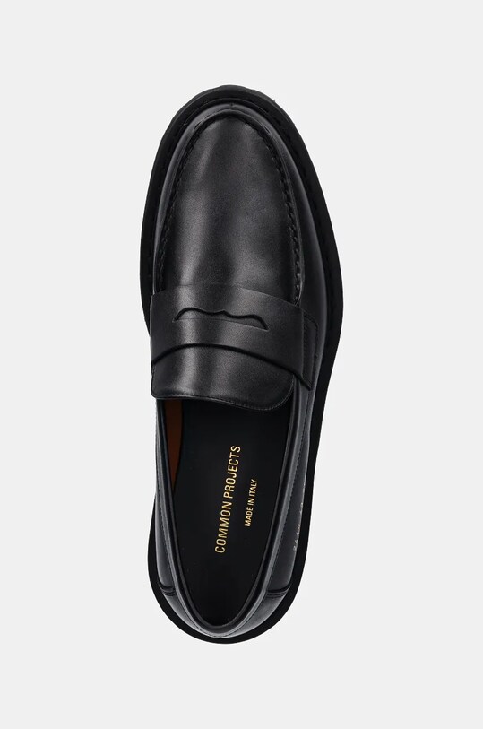Common Projects mocasini de piele Loafer with Tread Sole negru 2449.7547