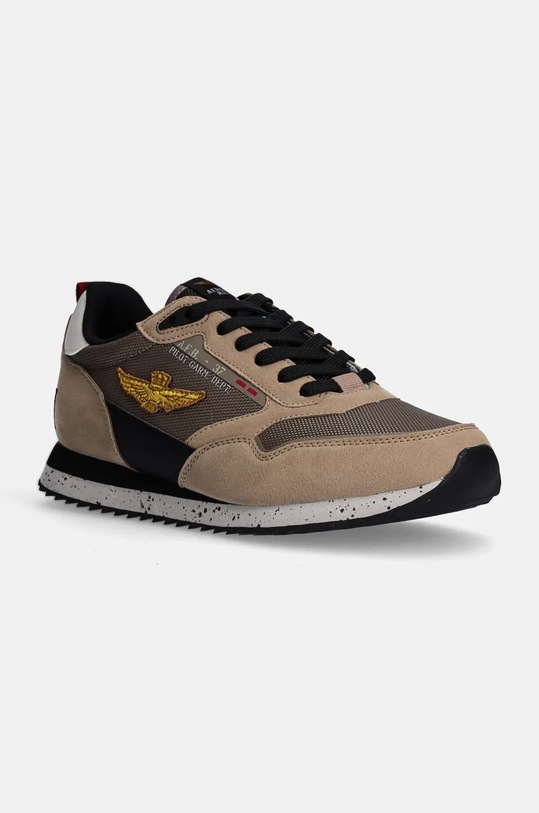 Кроссовки Aeronautica Militare имитация натуральной кожи бежевый SC288CT3379