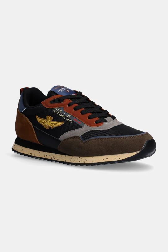 Aeronautica Militare sneakersy imitacja skóry licowej multicolor SC288CT3379