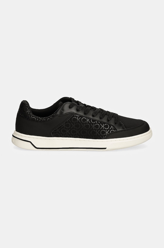 Шкіряні кросівки Calvin Klein LOW TOP LACE UP REPR MONO HM0HM01594 чорний AW24