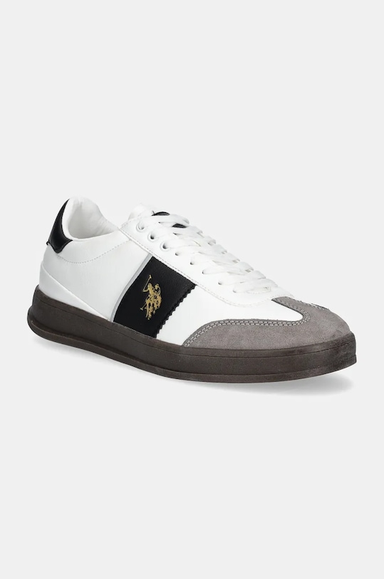 U.S. Polo Assn. sneakers CAMPY piele întoarsă alb CAMPY001M.DYS2
