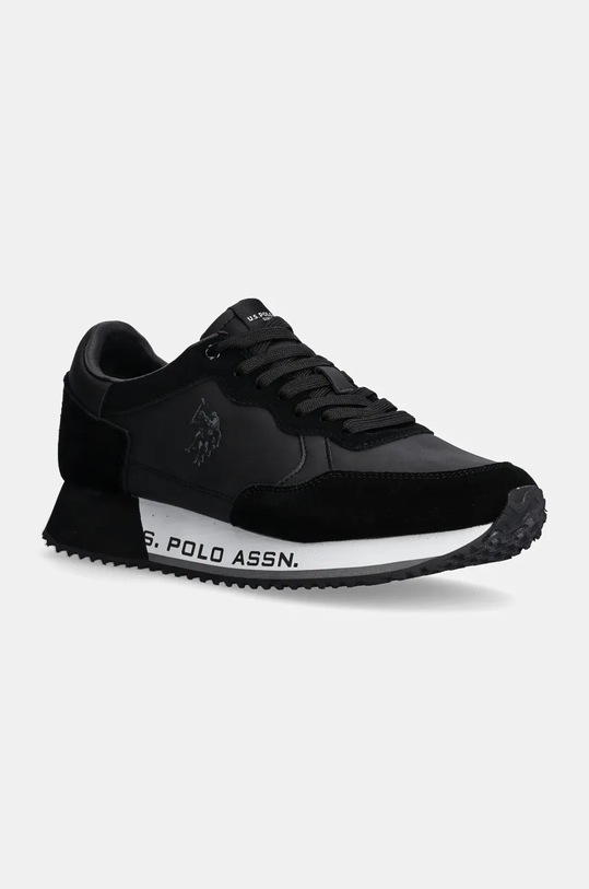 U.S. Polo Assn. sneakersy CLEEF imitacja skóry licowej czarny CLEEF006M.DUS1
