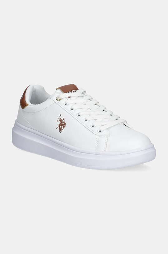 U.S. Polo Assn. sneakers CODY finta pelle fiore bianco CODY001M.DY2