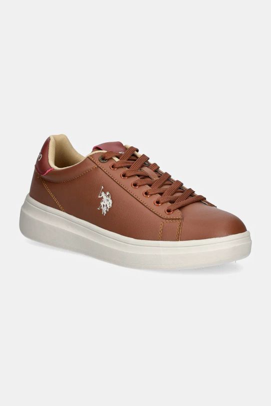 U.S. Polo Assn. sneakersy CODY imitacja skóry licowej brązowy CODY001M.DY2