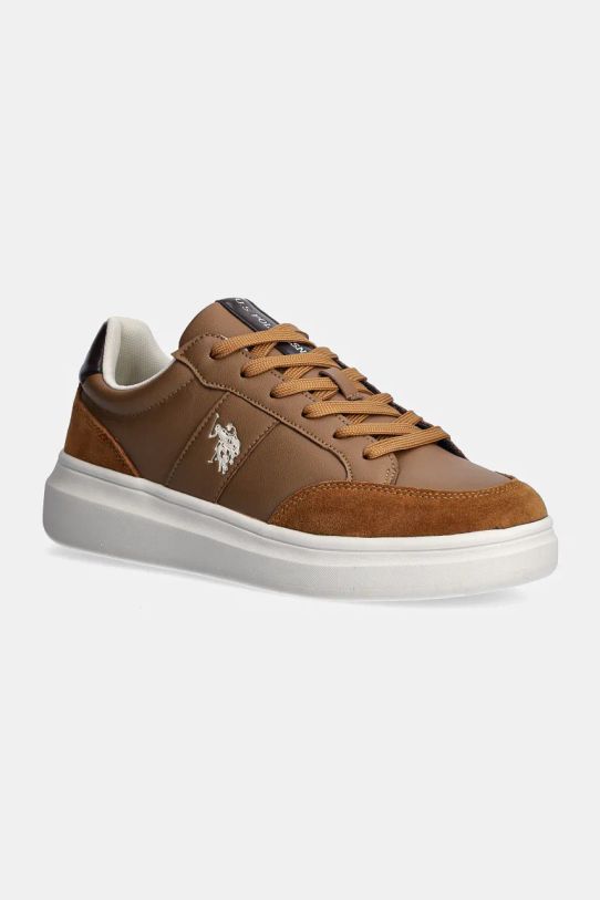 U.S. Polo Assn. sneakersy CODY skóra zamszowa brązowy CODY003M.DYS2