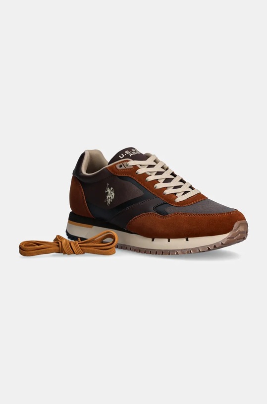 U.S. Polo Assn. sneakers JUSTIN mic de statură maro JUSTIN001M.DYN1