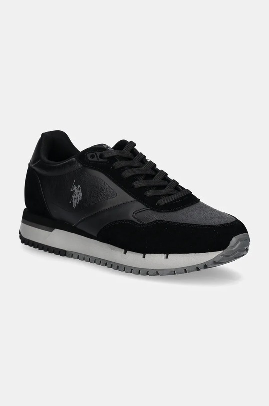 U.S. Polo Assn. sneakers JUSTIN mic de statură negru JUSTIN001M.DYN1