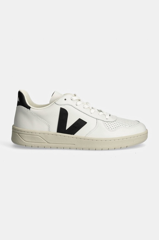 Veja sneakers din piele V-10 VX0200005B alb AW24