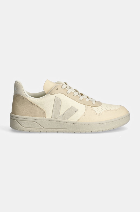 Veja sneakersy skórzane V-10 VX0503673B beżowy AW24