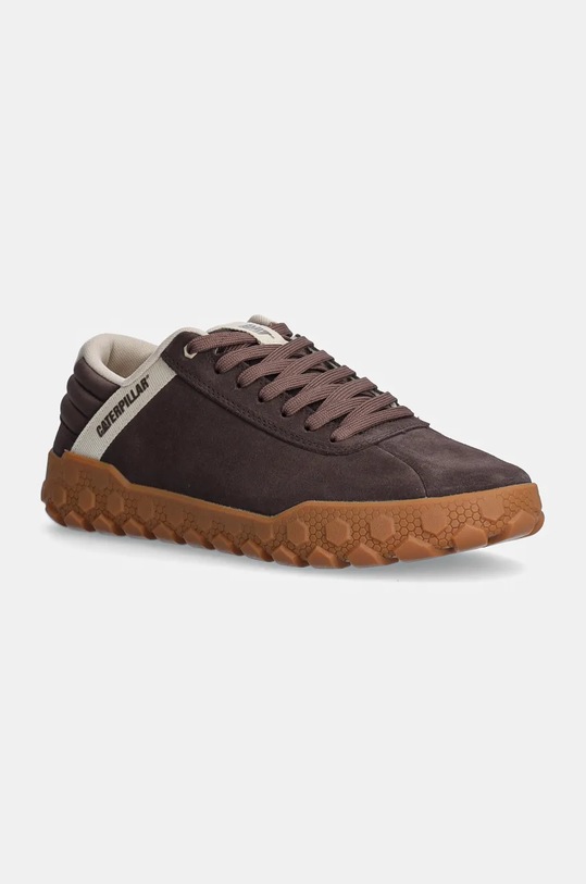 Caterpillar sneakersy skórzane HEX + Planet friendly brązowy P111628