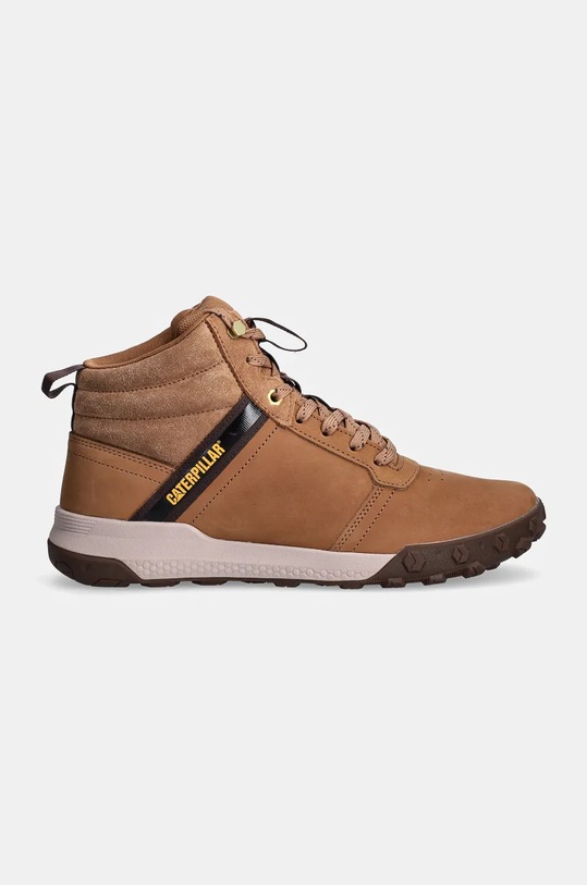Caterpillar sneakersy skórzane HEX READY MID P726023 brązowy AW24