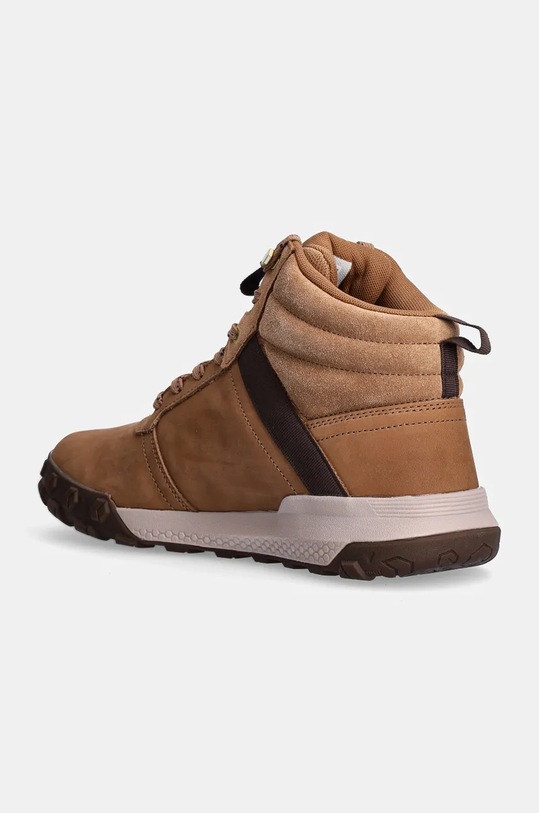 Obuwie Caterpillar sneakersy skórzane HEX READY MID P726023 brązowy