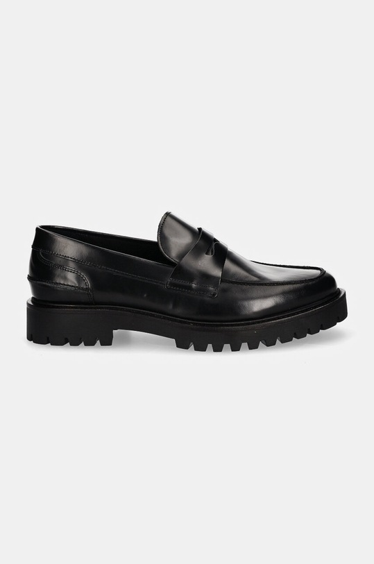 GARMENT PROJECT mokasyny skórzane Aaron Penny Loafer GPF2588.999 czarny AW24