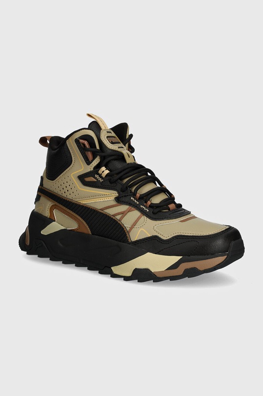 Puma sneakers Trinity Mid Hybrid piele bej 393985