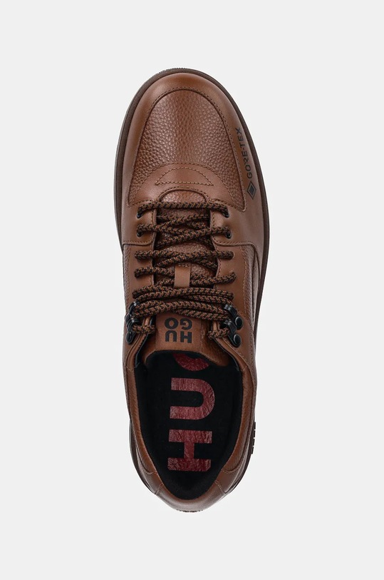 Шкіряні кросівки HUGO Kilian коричневий 50529889.241