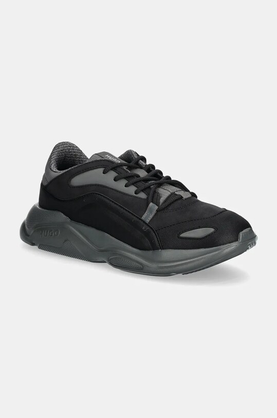 HUGO sneakers Leon textil negru 50529904.001
