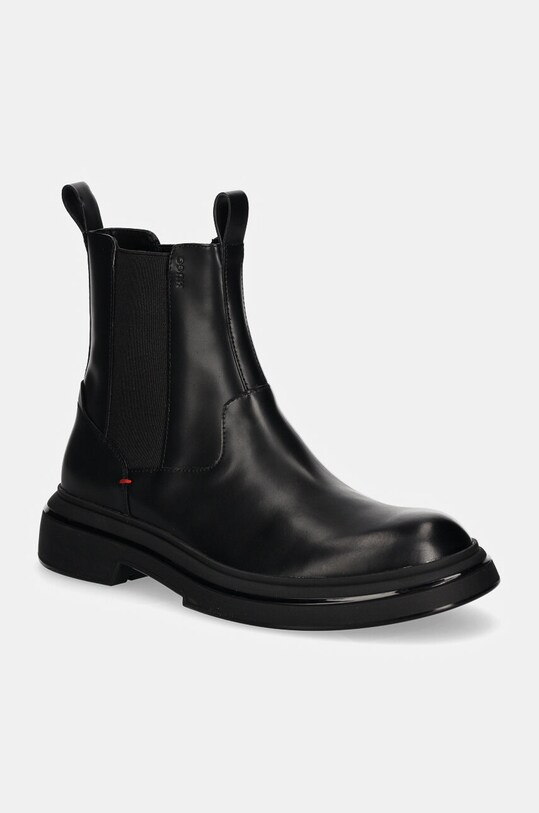 Кожаные полусапоги HUGO Rikky casual чёрный 50522983.001