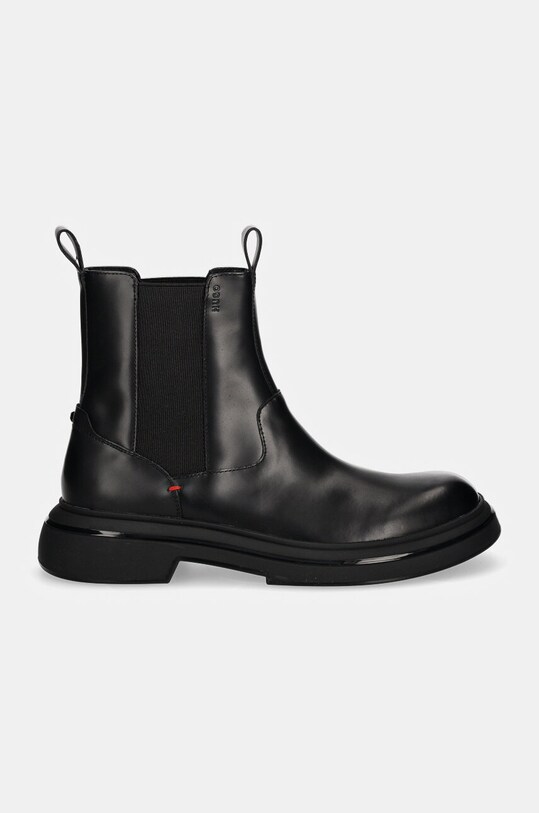 Кожаные полусапоги HUGO Rikky 50522983.001 чёрный AW24
