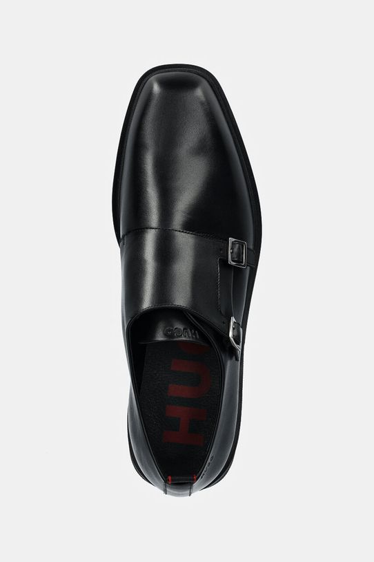 Kožené polobotky HUGO Iker černá 50528804.001