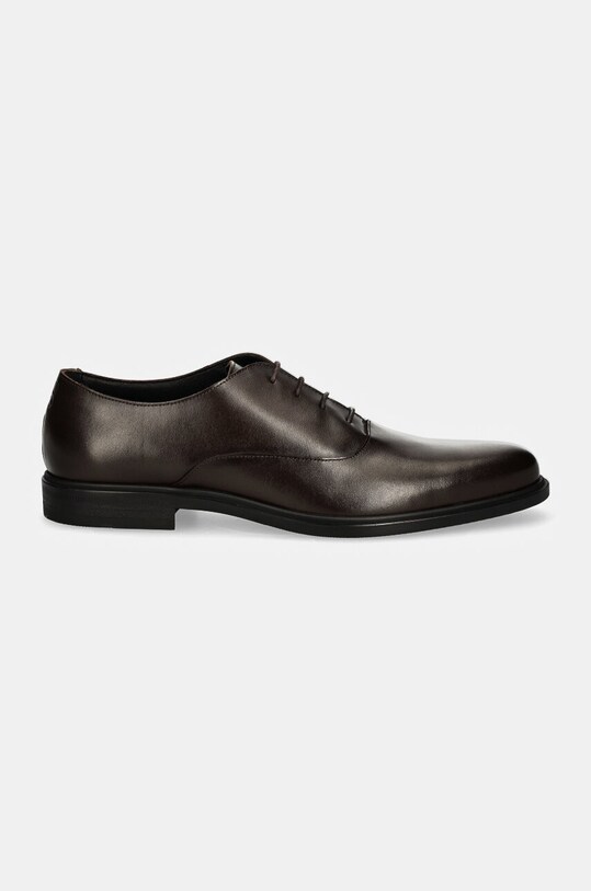 Шкіряні туфлі HUGO Kerr 50528816.201 коричневий AW24