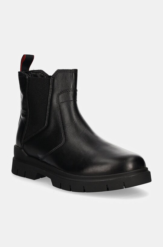 HUGO ghete chelsea de piele Ryan casual negru 50528840.001