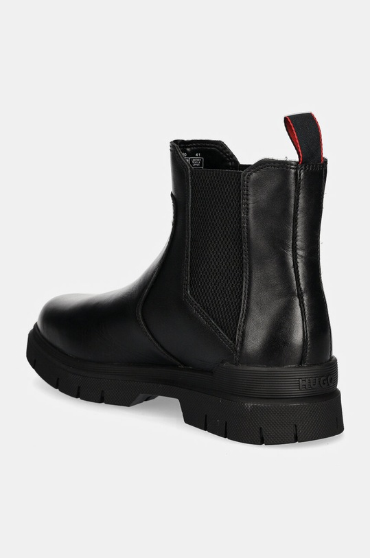 Obuwie HUGO sztyblety skórzane Ryan 50528840.001 czarny