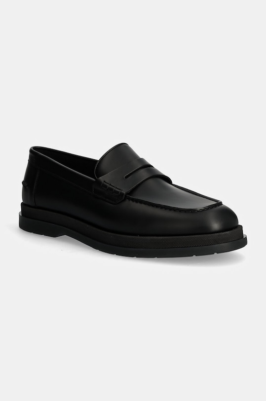 HUGO mokasyny skórzane Chaol eleganckie czarny 50529022.001