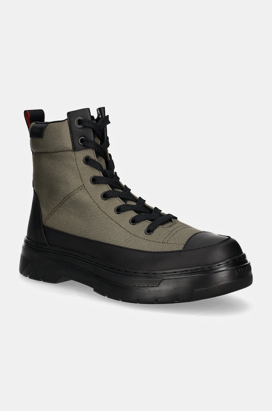 HUGO buty Urian syntetyczny zielony 50535900.305