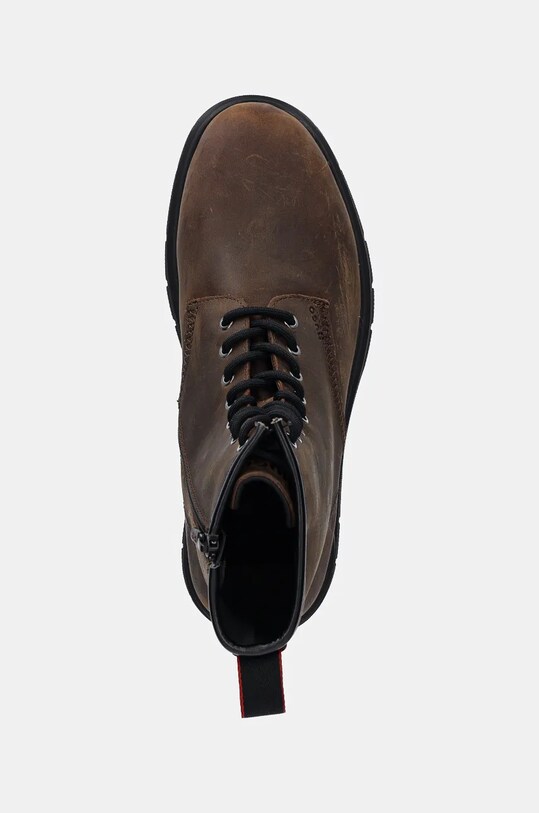 Черевики з нубуку HUGO Ryan коричневий 50536681.204