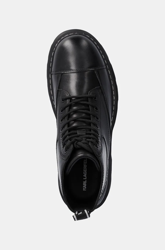 Kožené trapery Karl Lagerfeld KAMDEN černá KL10450.000