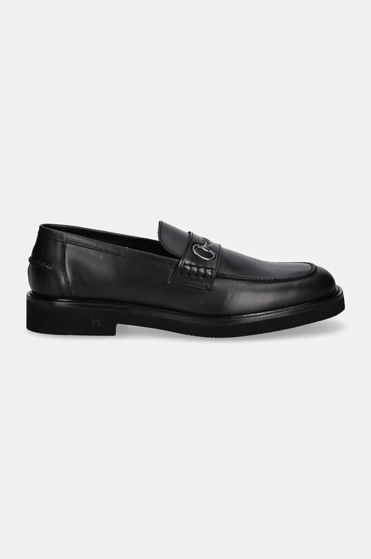 Karl Lagerfeld mocasini de piele NEIL KL16114.000 negru AW24