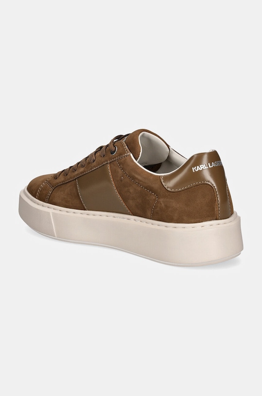 Încălțăminte Karl Lagerfeld sneakers din piele MAXI KUP KL52218.233 maro