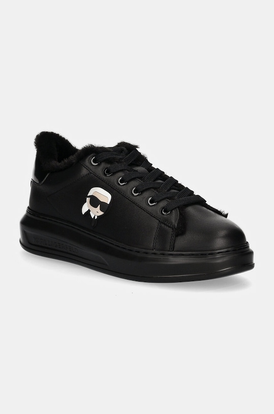 Karl Lagerfeld sneakers KAPRI mic de statură negru KL52531L.00X