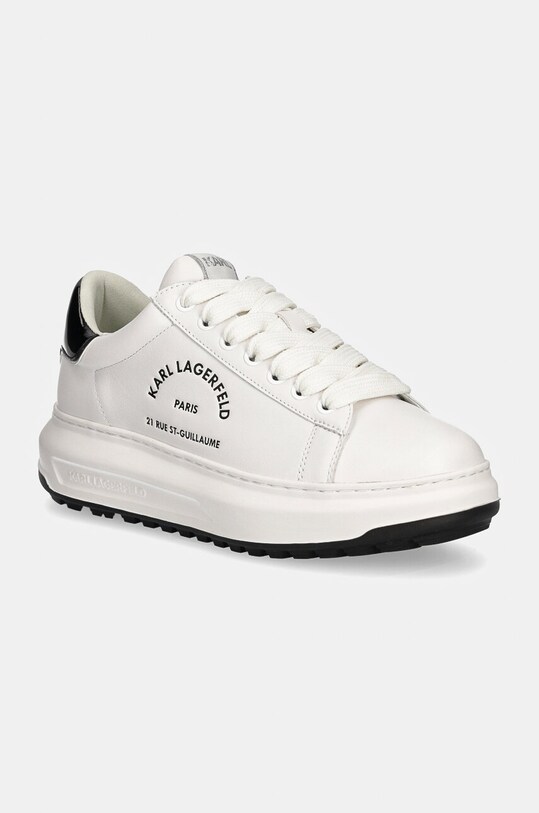 Δερμάτινα αθλητικά παπούτσια Karl Lagerfeld KAPRI Planet friendly λευκό KL57538.011