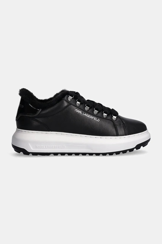 Δερμάτινα αθλητικά παπούτσια Karl Lagerfeld KAPRI LUG KL57544.000 μαύρο AW24