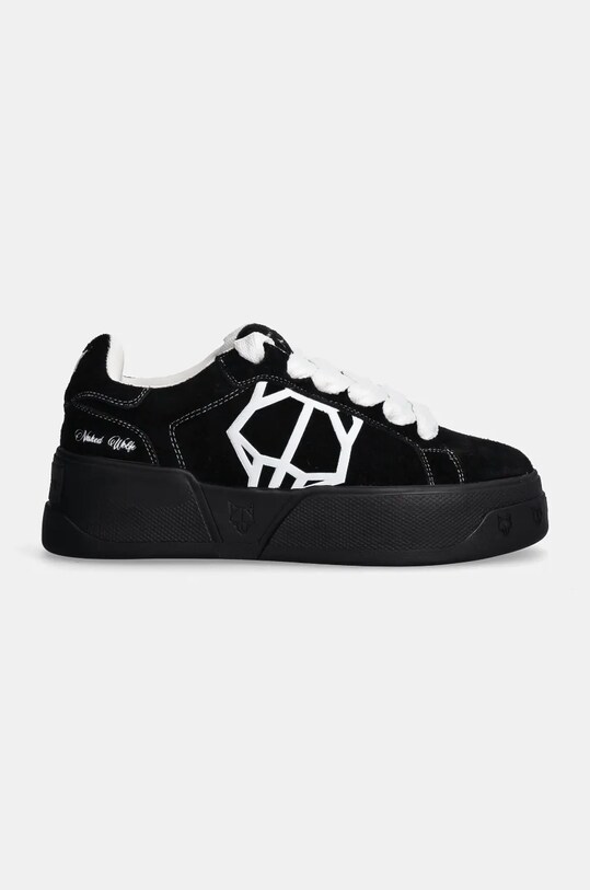 Замшеві кросівки Naked Wolfe Kray Kray.Black чорний AW24