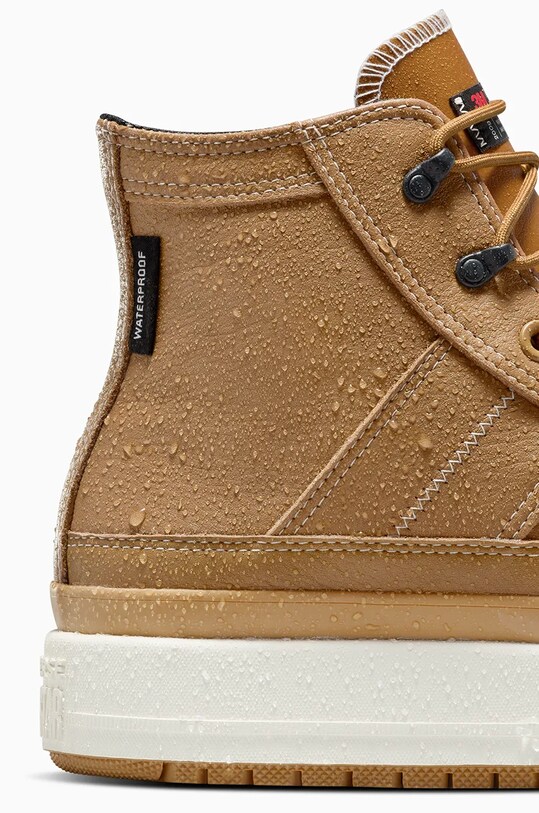 Δερμάτινα αθλητικά παπούτσια Converse Chuck Taylor All Star Equip Waterproof A08556C καφέ