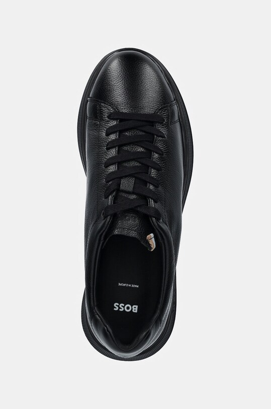 Кожаные кроссовки BOSS Bulton чёрный 50529543.005