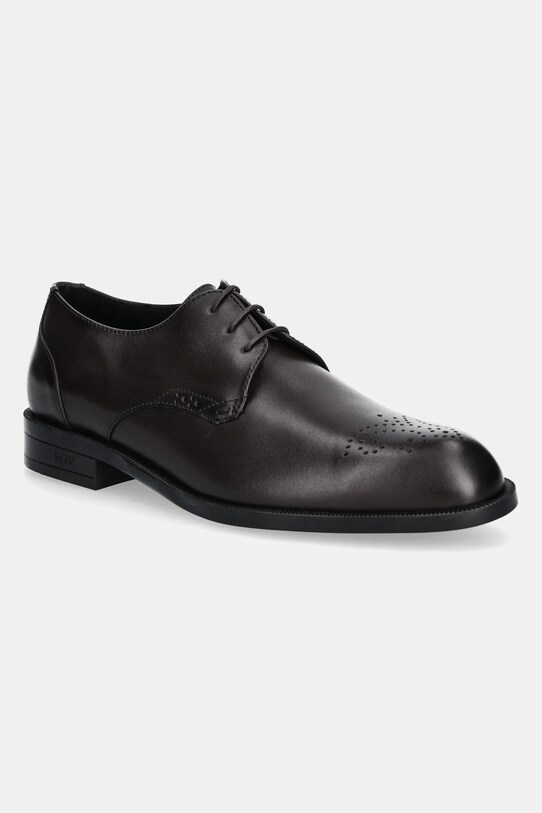 Шкіряні туфлі BOSS Tayil elegant коричневий 50529099.201