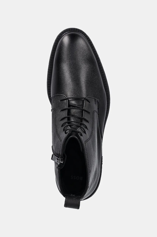 Шкіряні черевики BOSS Larry чорний 50529154.001