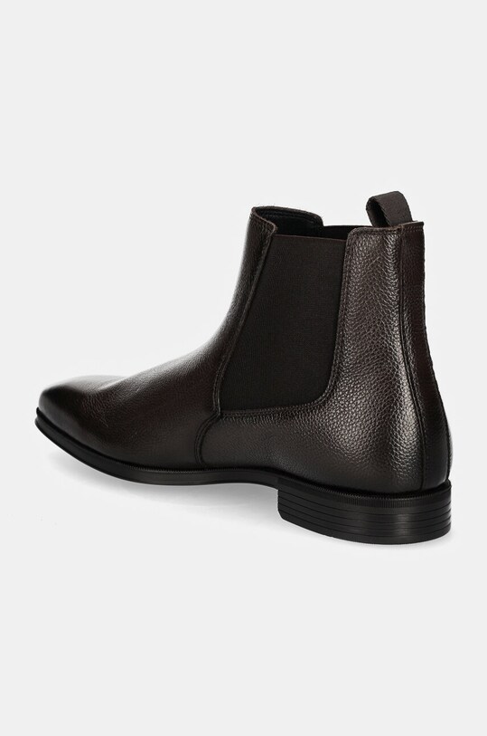 Obuwie BOSS sztyblety skórzane Theon 50529228.201 brązowy