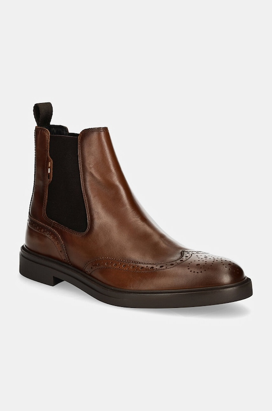 Kožené topánky chelsea BOSS Calev usňová koža hnedá 50529227.210