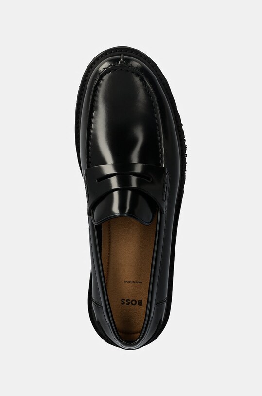 BOSS mokasyny skórzane Richayl czarny 50529262.001