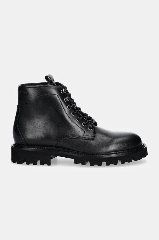 Шкіряні черевики BOSS Julyo 50529274.001 чорний NC24